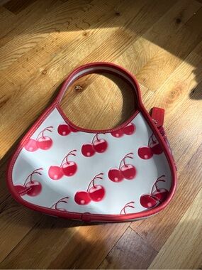 Coach Coachtopia Cherry Print Red & White Shoulder Bag
